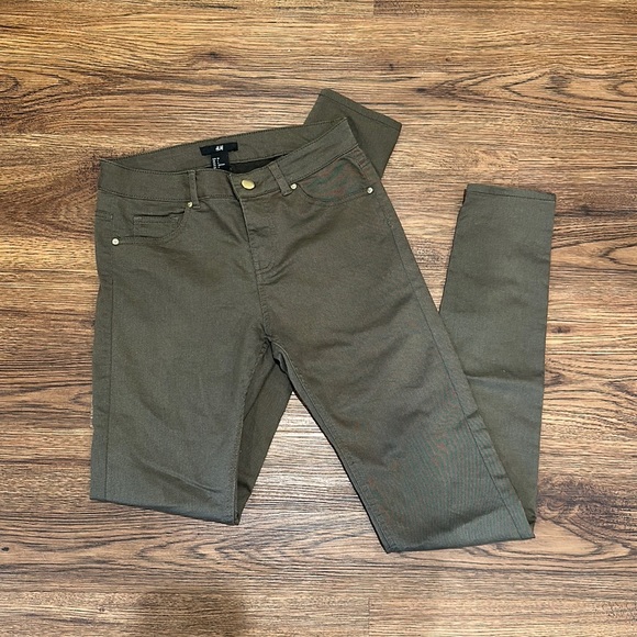 H&M Denim - H&M olive green jeans size 4